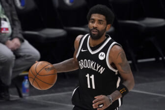 Nets star Kyrie Irving flips off Celtics fans during first playoff game 