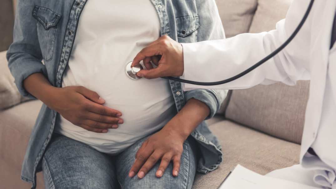 Pregnant Woman at Doctor's Office