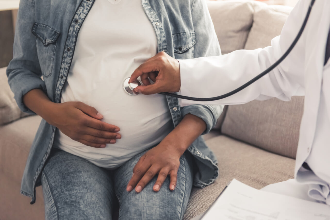 Pregnant Woman at Doctor's Office