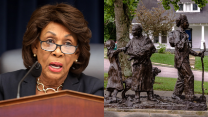 Maxine Waters x Trail of Tears Statue