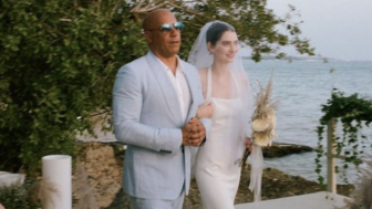 Vin Diesel walks Paul Walker’s daughter down the aisle during her wedding