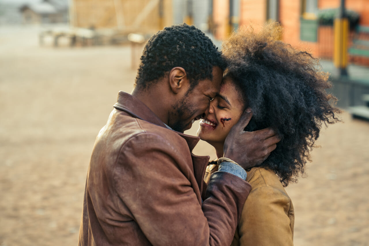 Jonathan Majors and Zazie Beetz talk 'The Harder They Fall' at ABFF ...