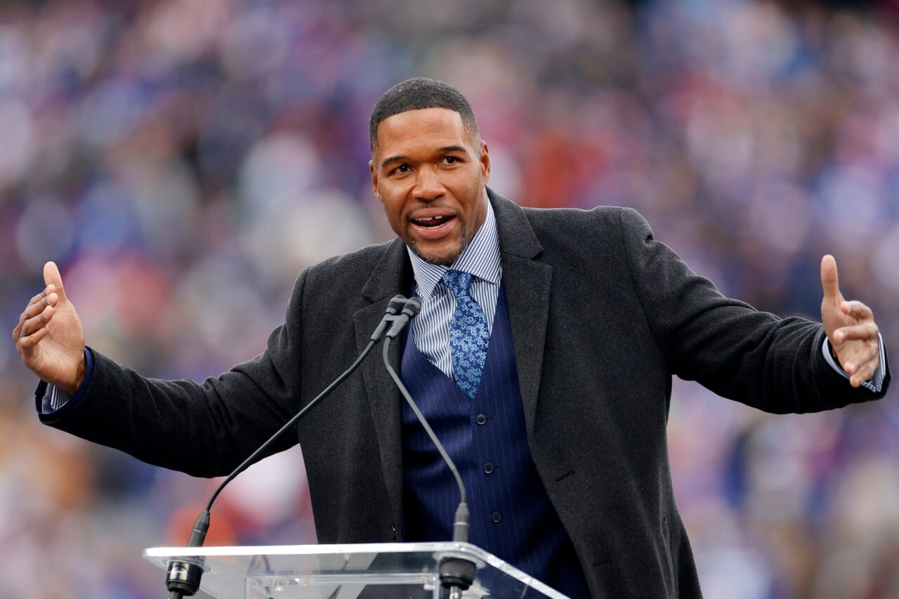 Michael Strahan's jersey comes out of retirement for trip to space - Good  Morning America