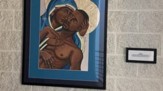 George Floyd painting causes stir on campus of Christian university