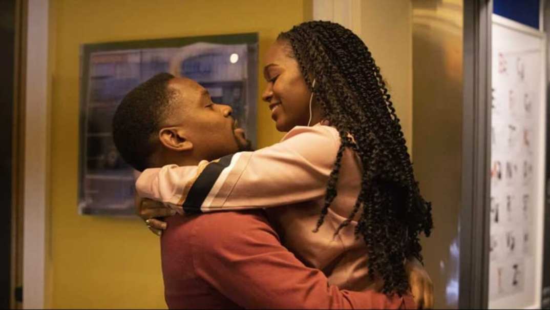 Actors Aml Ameen and Aja Naomi King in "Boxing Day"