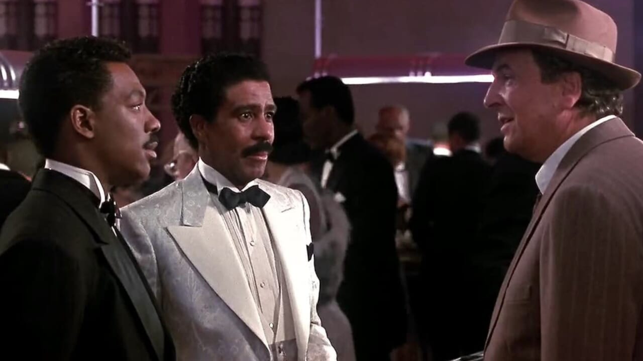 Actors Eddie Murphy, Richard Pryor and Danny Aiello in "Harlem Nights"