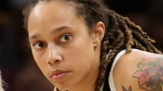 Russian state TV broadcasts undated arrest photo of Brittney Griner 