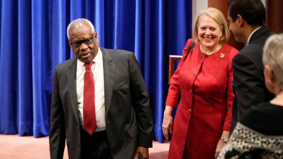 Associate Supreme Court Justice Clarence Thomas and his wife, conservative activist Virginia Thomas