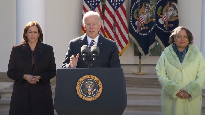 President Biden delivers remarks after signing the Emmett Till Antilynching Act 