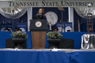 Harris urges grads to tackle problems in unsettled world