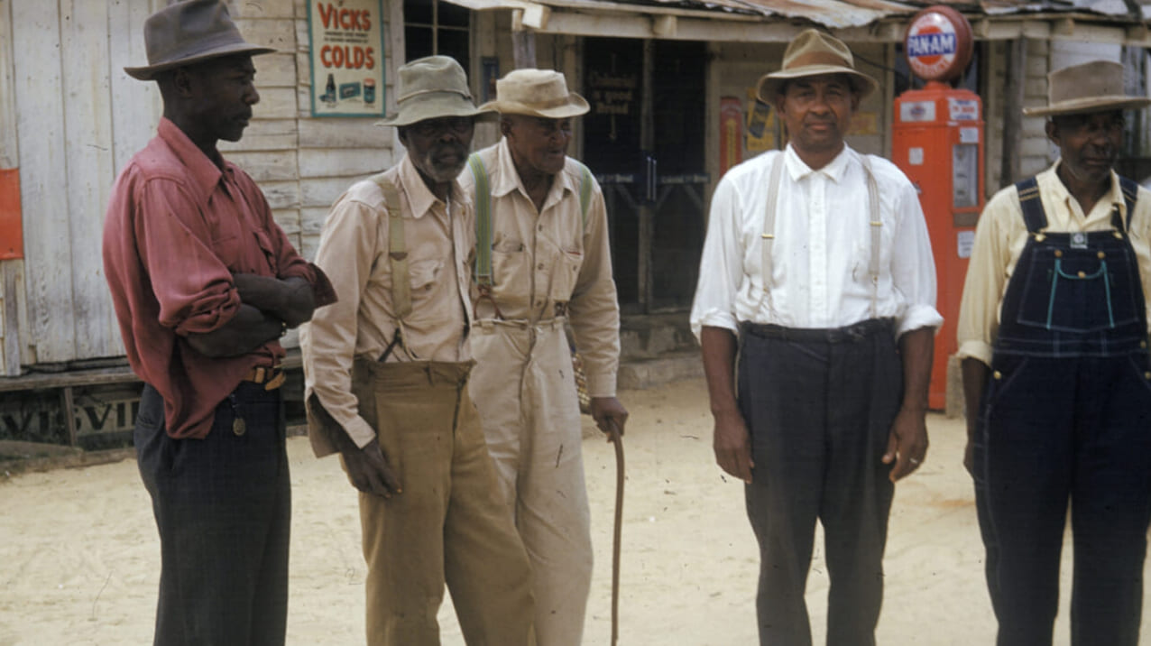 Men included in a syphilis study in Tuskegee, Alabama