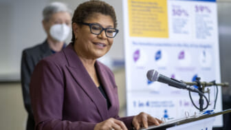 Karen Bass on primary election run for LA mayor: ‘When home is on fire, you go home’