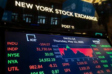 Stock exchange ticker, theGrio.com