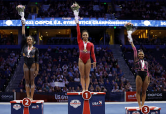 Three young Black athletes sweep podium at U.S. Gymnastics Championships, make history