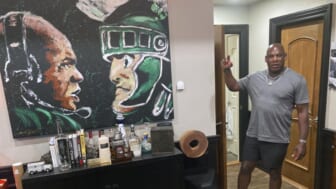 Michigan State coach Mel Tucker always on brand to promote￼