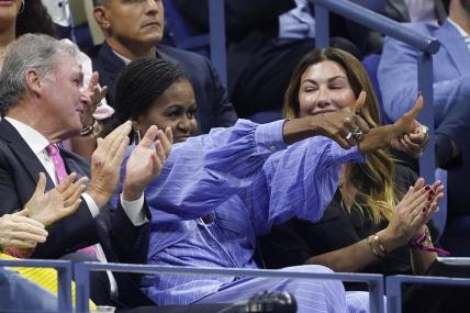 Michelle Obama supports Tiafoe in US Open semifinals￼￼