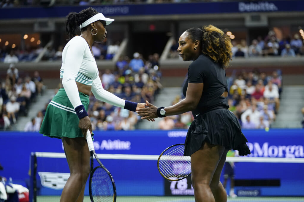, Serena, Venus Williams lose in 1st round of US Open doubles