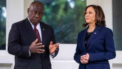 Vice President Harris hosts South African president, plays key role in US-Africa strategy