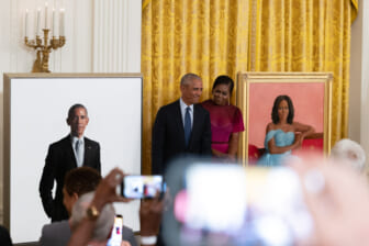 Barack and Michelle Obama return to White House for a nostalgic and emotional portrait unveiling