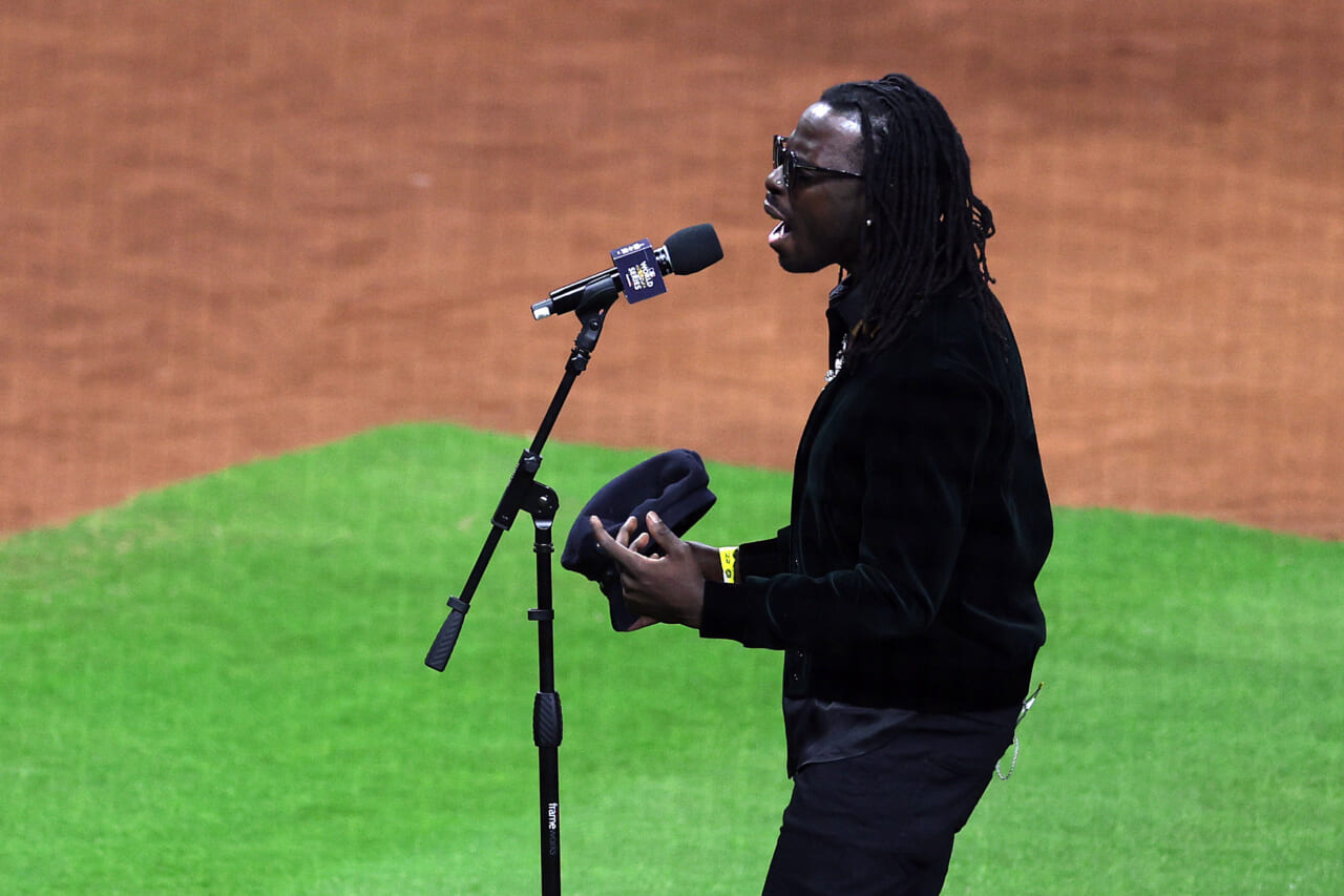 Eric Burton flubs national anthem lyrics at World Series opener￼