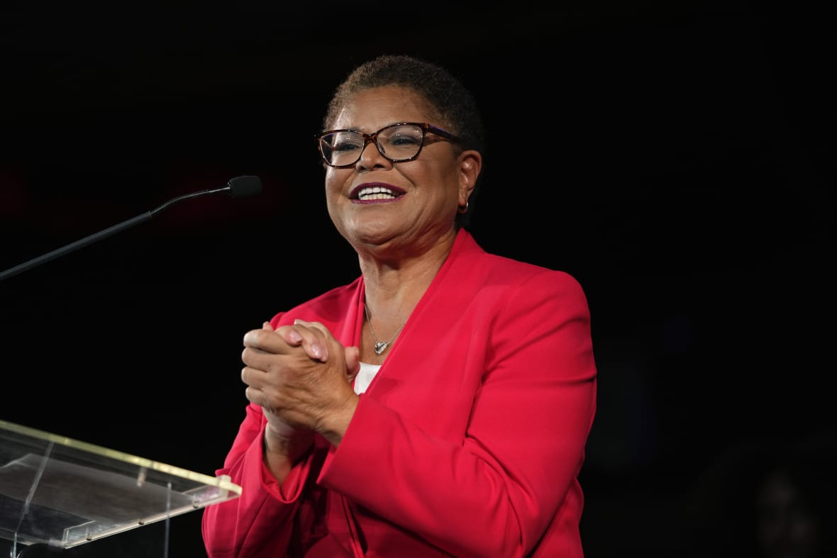 , LA elects US Rep Karen Bass mayor, first Black woman in post