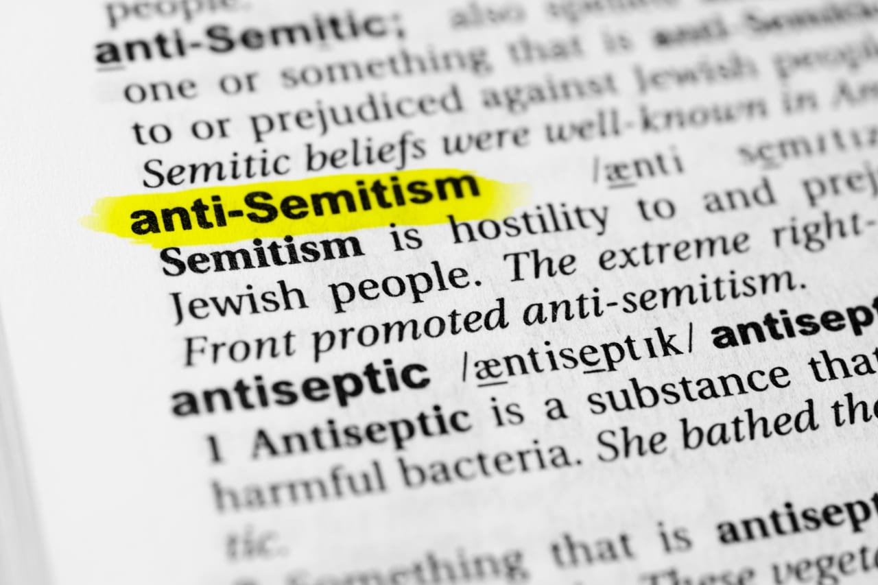 A dictionary showing the entry for "anti-Semitism"