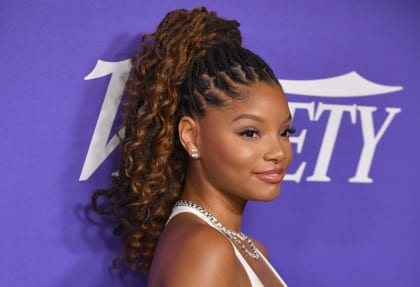 Halle Bailey talks about nailing Ariel’s iconic hair flip with heavy, wet locs in ‘The Little Mermaid’