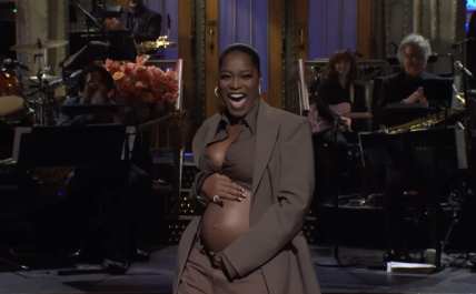Keke Palmer unveils baby bump on ‘SNL,’ confirming rumors