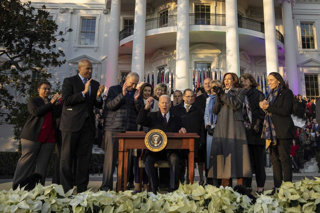 Biden signs Respect for Marriage Act into law at star-studded ceremony