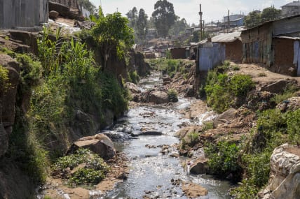 The river in Kenya’s capital is dying