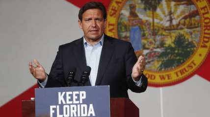 Florida governor Ron DeSantis -- social studies textbooks