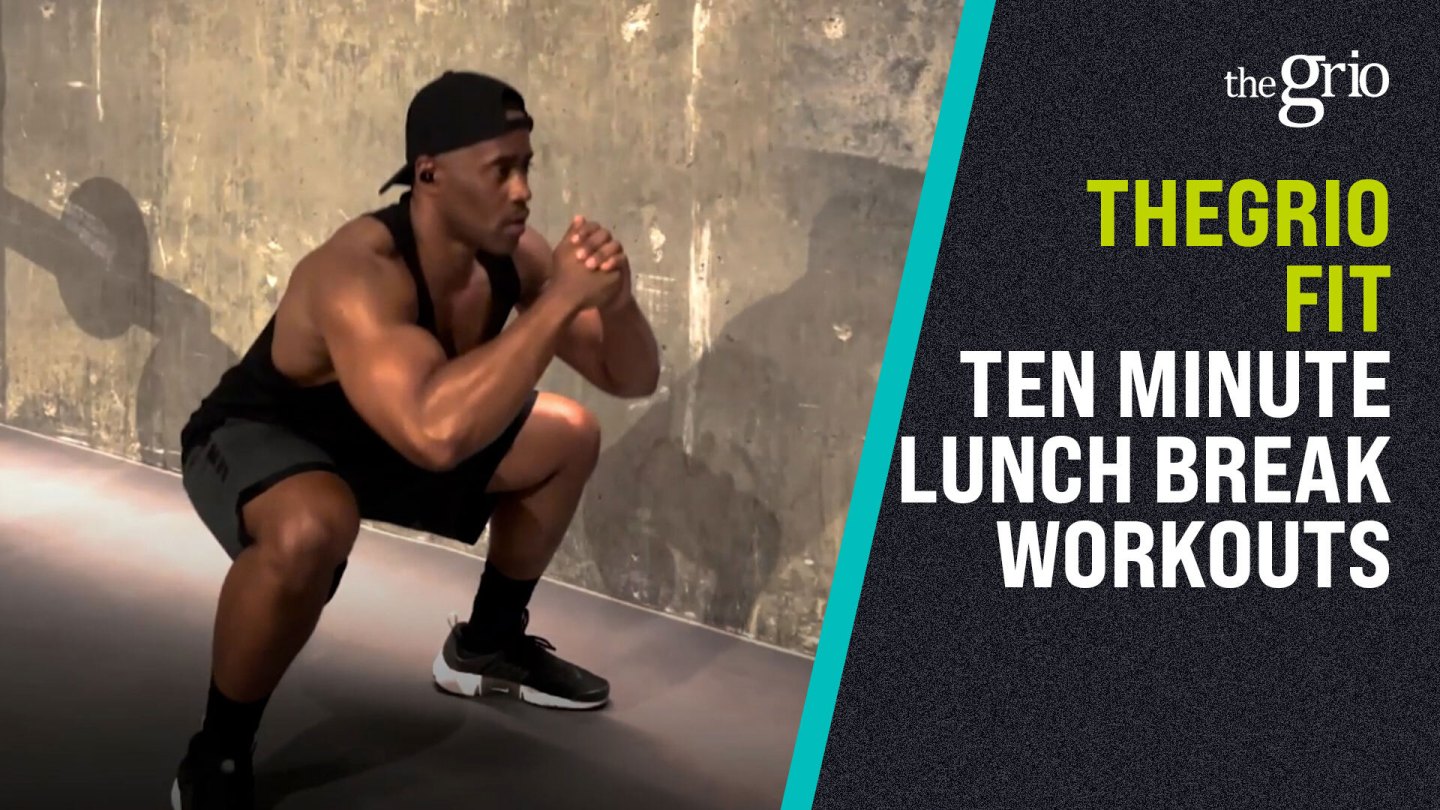 TheGrio Fit, mini-workouts, lunch break workout, kettlebells theGrio.com