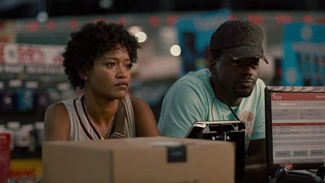 Actors Keke Palmer and Daniel Kaluuya in "Nope"