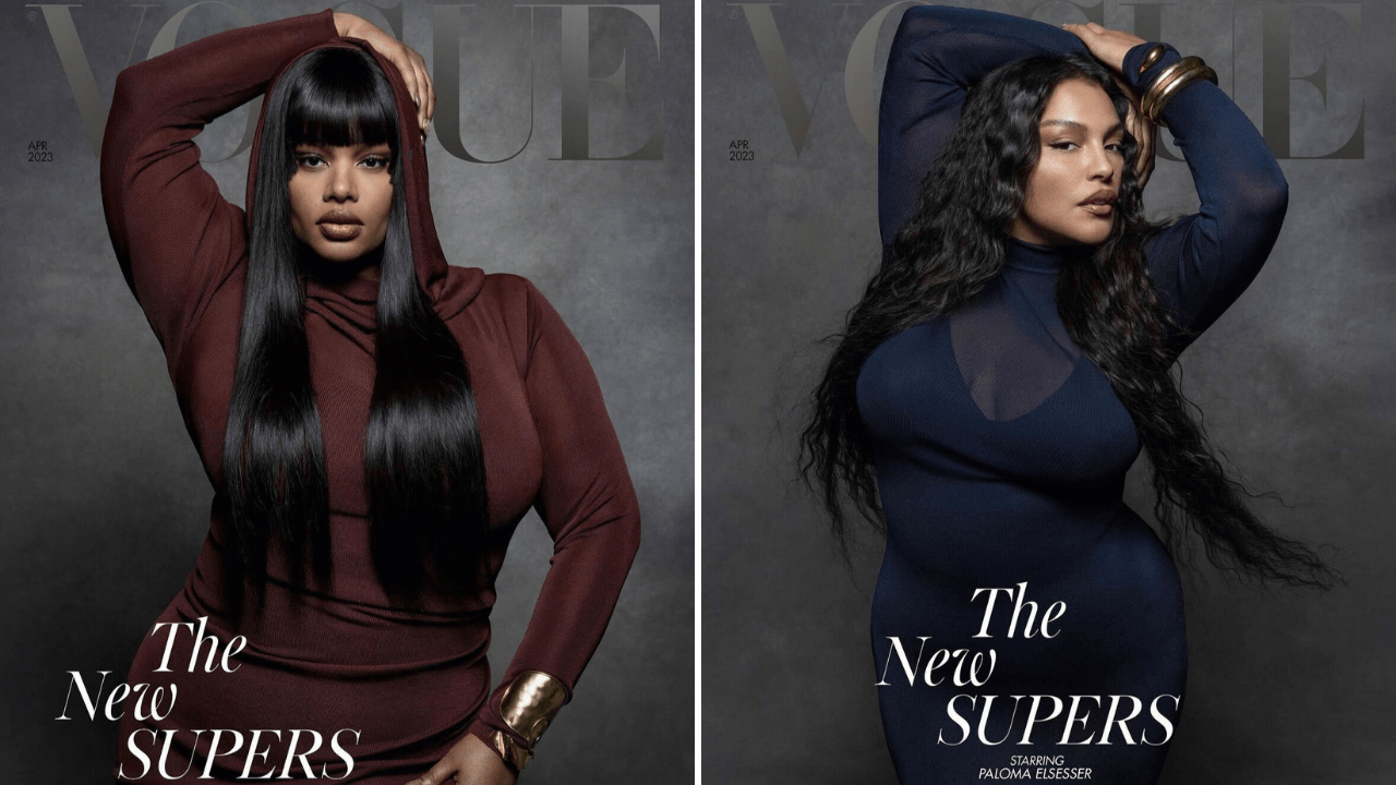 Paloma Elsesser, Precious Lee, The New Supers, Black supermodels, Black models, plus-sized models, curvy models, curve models, British Vogue April 2023, theGrio.com