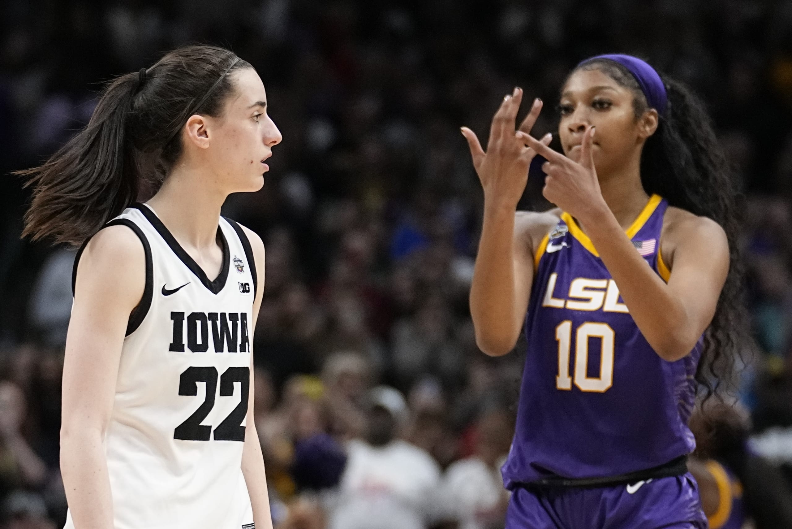 Iowa’s Clarke: Angel Reese doesn’t deserve criticism for gesture