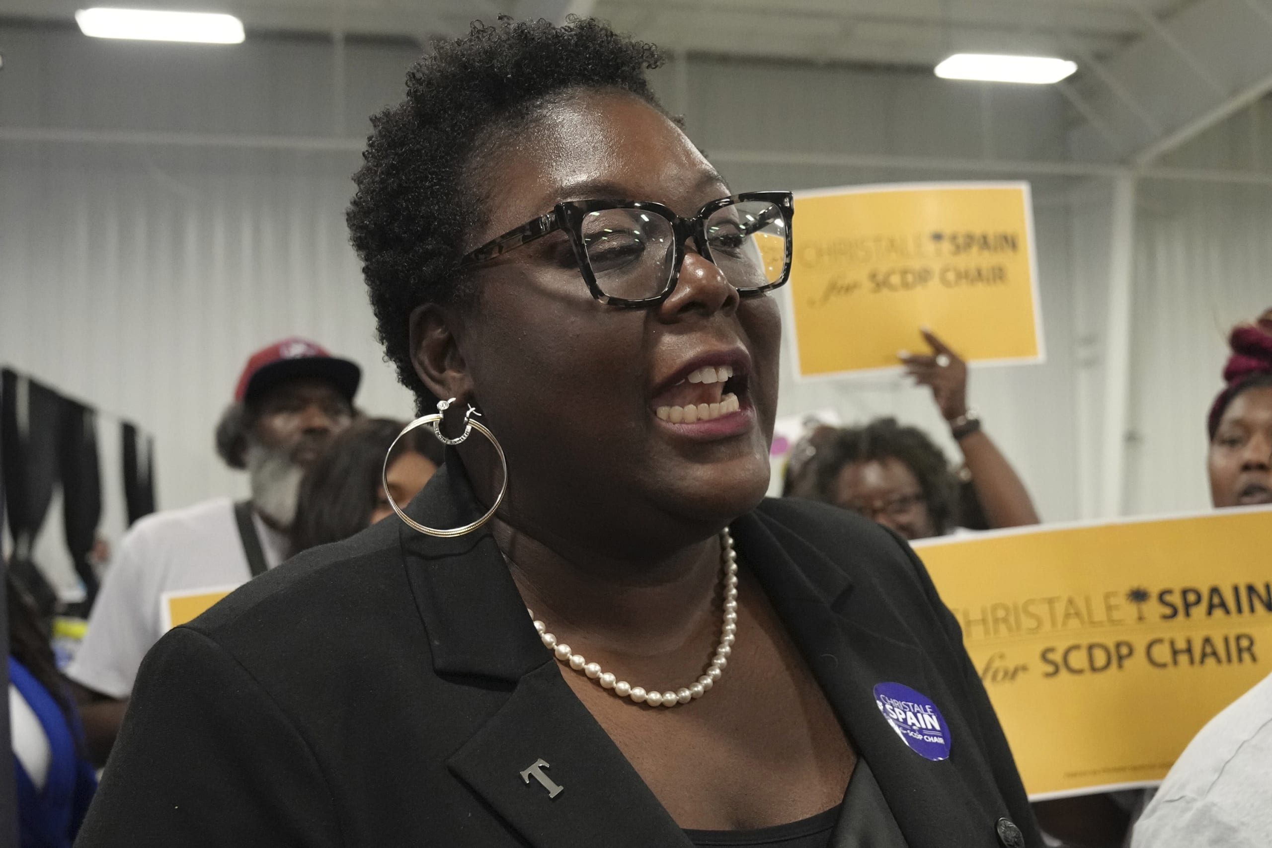 Spain is 1st Black woman to lead South Carolina Democrats