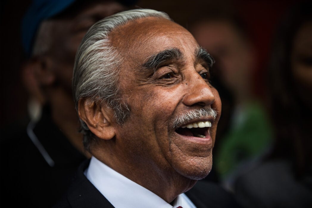 Charles Rangel Votes In Primary Election
