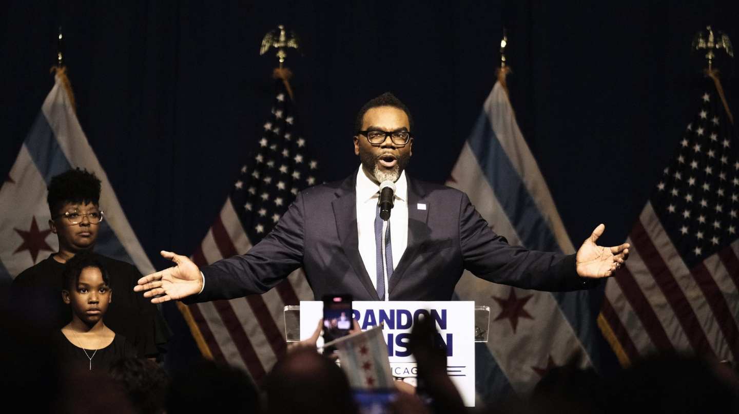 Union organizer and Cook County Commissioner Brandon Johnson