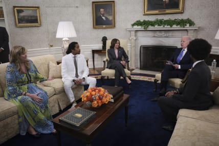 President Biden, Vice President Harris welcome Tennessee Three to the White House