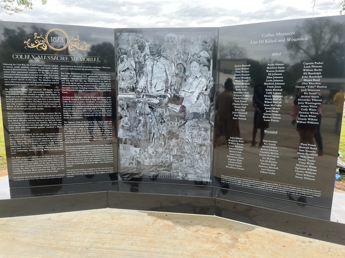 Louisiana town erects monument to pay homage to victims of bloody Colfax Massacre