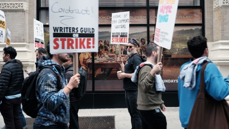 Hollywood Writers Go On Strike In Dispute Over Payments For Streaming Services