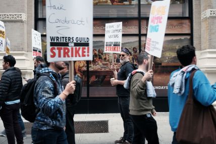 Writers Guild of America strike continues as shows halt production, celebs show support