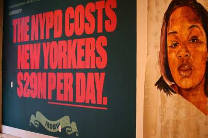 Art exhibit shows the daily cost of police in New York City