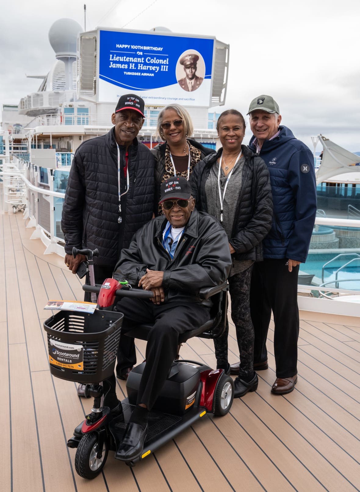 Tuskegee Airman celebrates 100th birthday by embarking on a cruise
