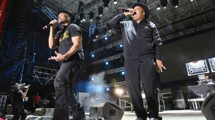 Run-DMC headlines hip-hop’s 50th anniversary concert at Yankee Stadium in what will likely be the group’s final show