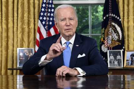 Biden celebrates a ‘crisis averted’ in Oval Office address on bipartisan debt ceiling deal