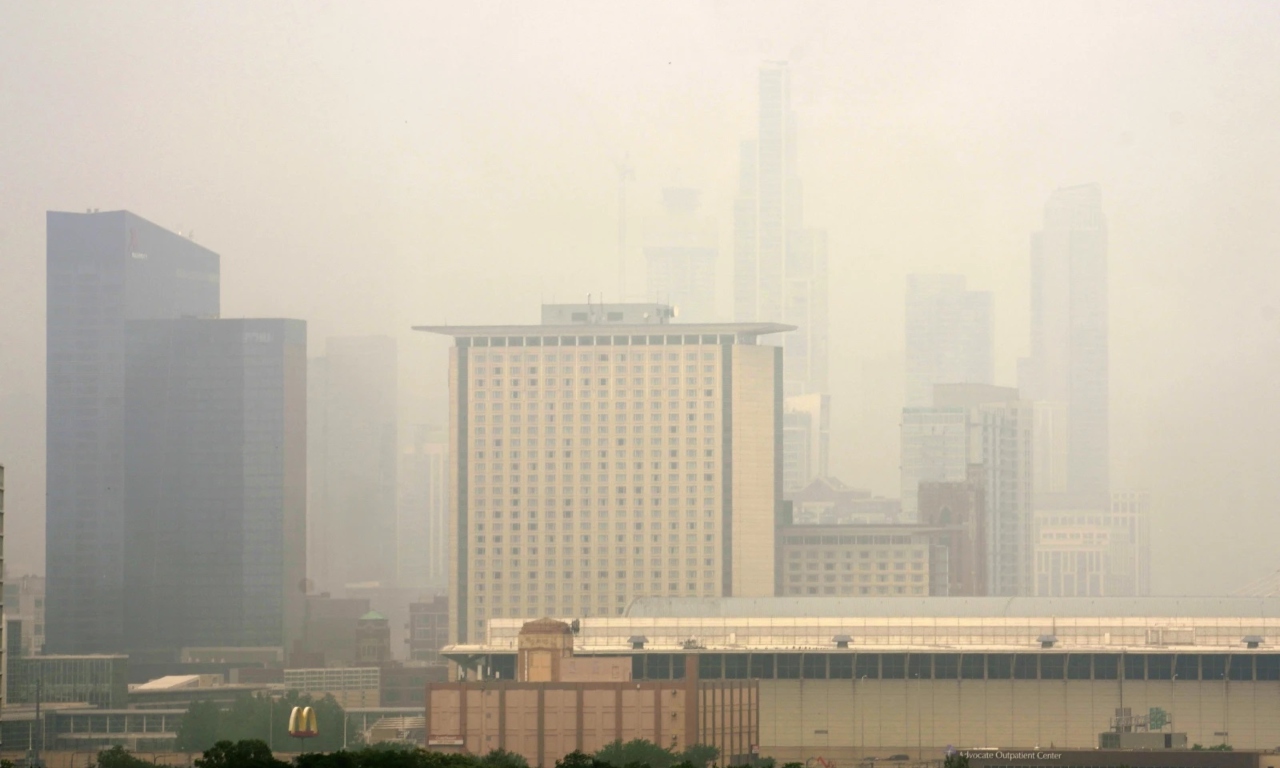 Detroit left with some of worst air quality in US due to Canadian wildfires