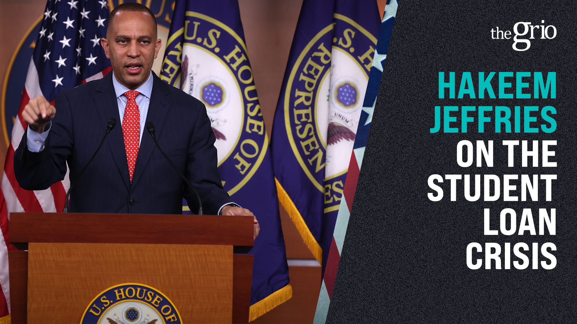 Watch: Hakeem Jeffries looks to focus on student loan crisis