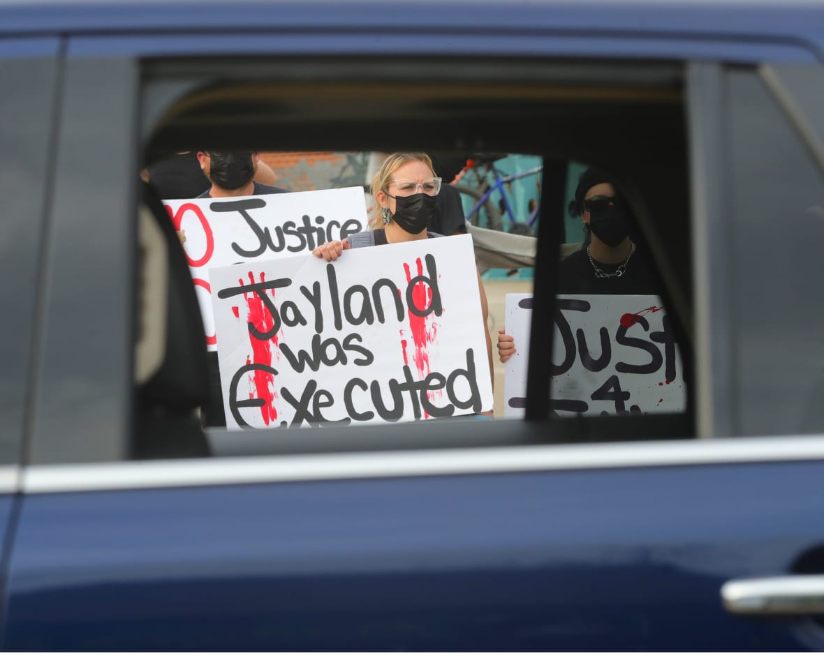 Jayland Walker protest, Akron police shooting, Jayland Walker shooting, theGrio.com, Justice for Jayland protesters