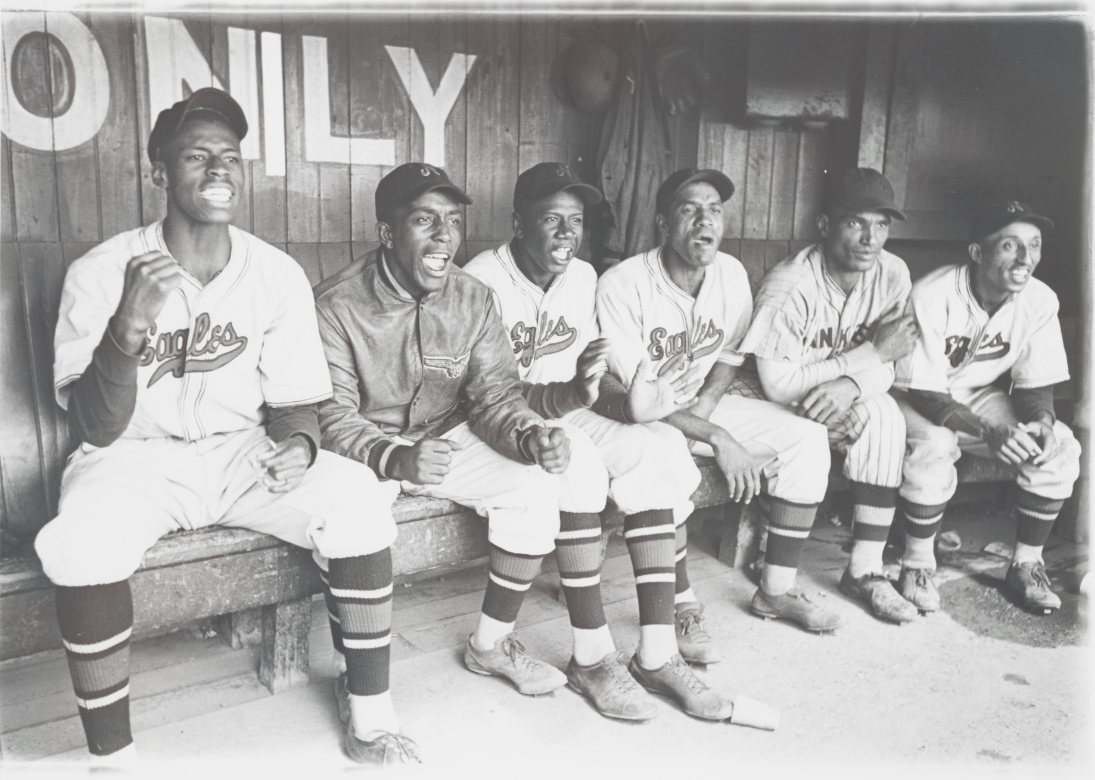 The Newark Eagles in Dugout in 1936, from "The League," a new documentary about the Negro Leagues